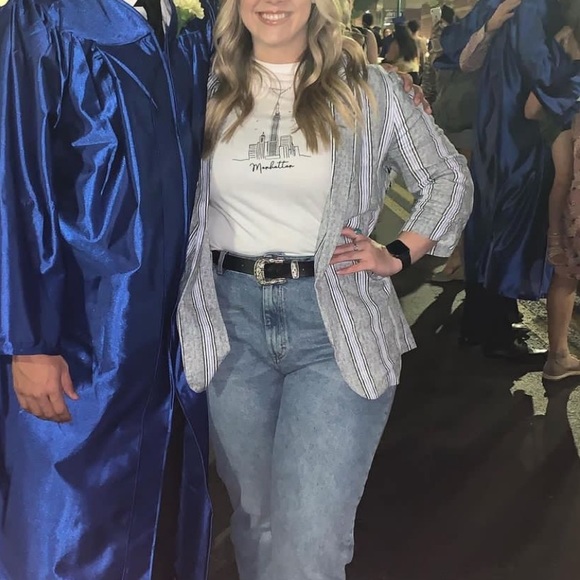 Lightweight Striped Blazer - Picture 2 of 4